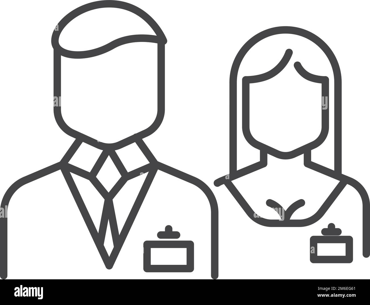 Personnes avec une icône de nom. Symbole du personnel d'affaires Illustration de Vecteur