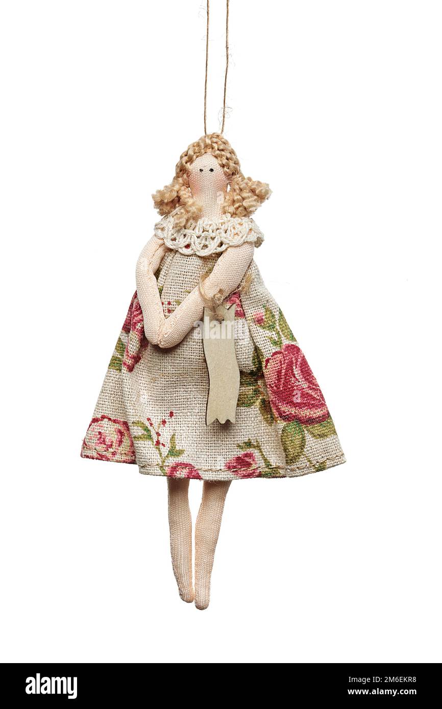 Gadget à cordes à accrocher avec diverses figures. Cadeau de Noël, Pâques, Saint-Valentin, vacances, hiver, été, printemps, anniversaire Banque D'Images