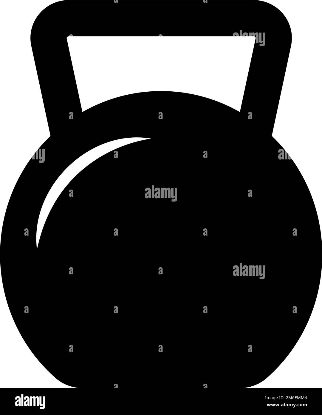 Icône de kettlebell. Entraînement musculaire et musculation. Vecteur modifiable. Illustration de Vecteur