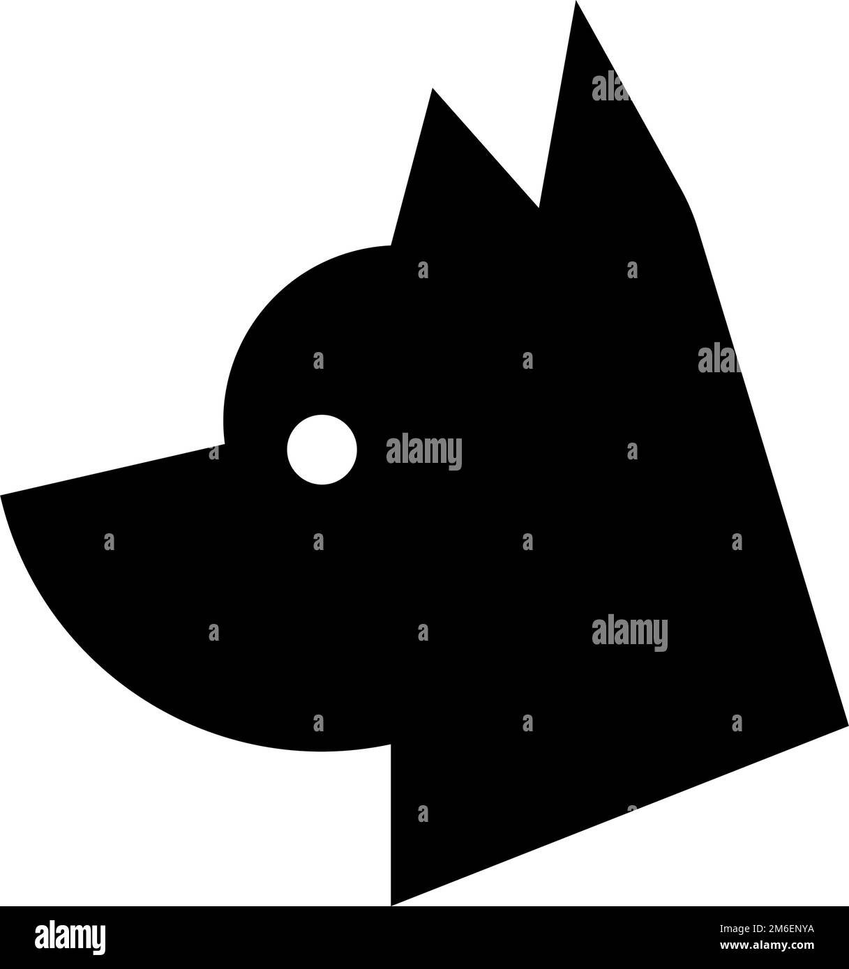 Icône de silhouette d'animal. Animaux de compagnie. Vecteur modifiable. Illustration de Vecteur