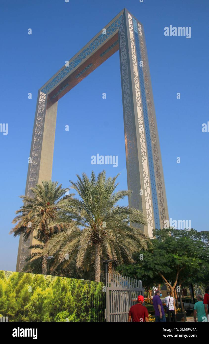 Dubaï cadre architecture moderne et contemporaine de bâtiment dans la ville de Dubaï, Émirats arabes Unis Banque D'Images