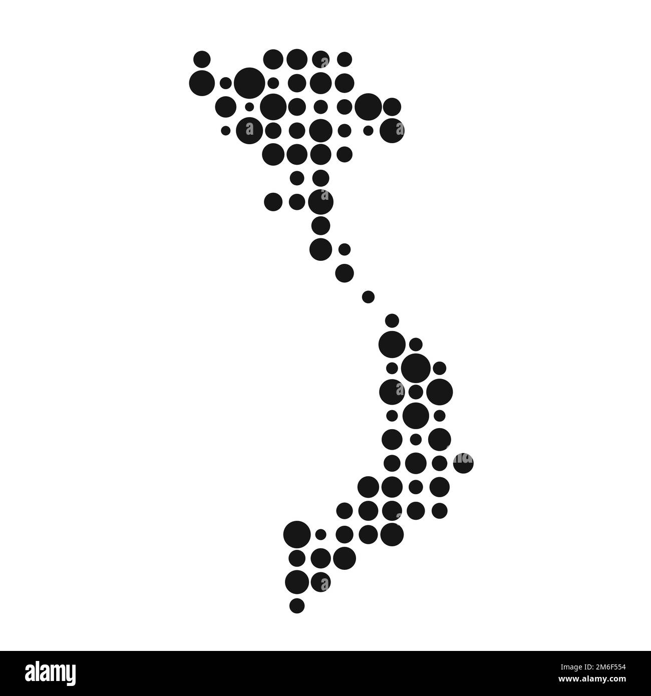 Vietnam Map Silhouette illustration de motif génératif pixelisé Illustration de Vecteur