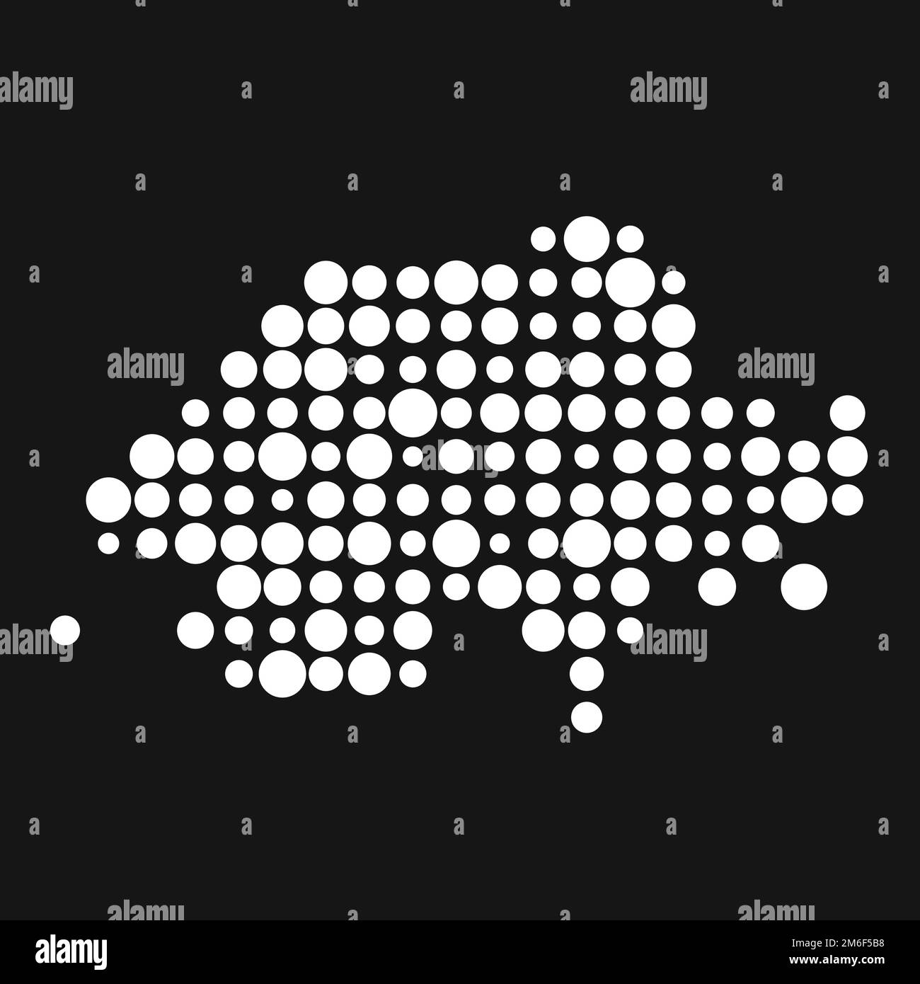 Suisse Map Silhouette illustration de motif génératif Pixelated Illustration de Vecteur