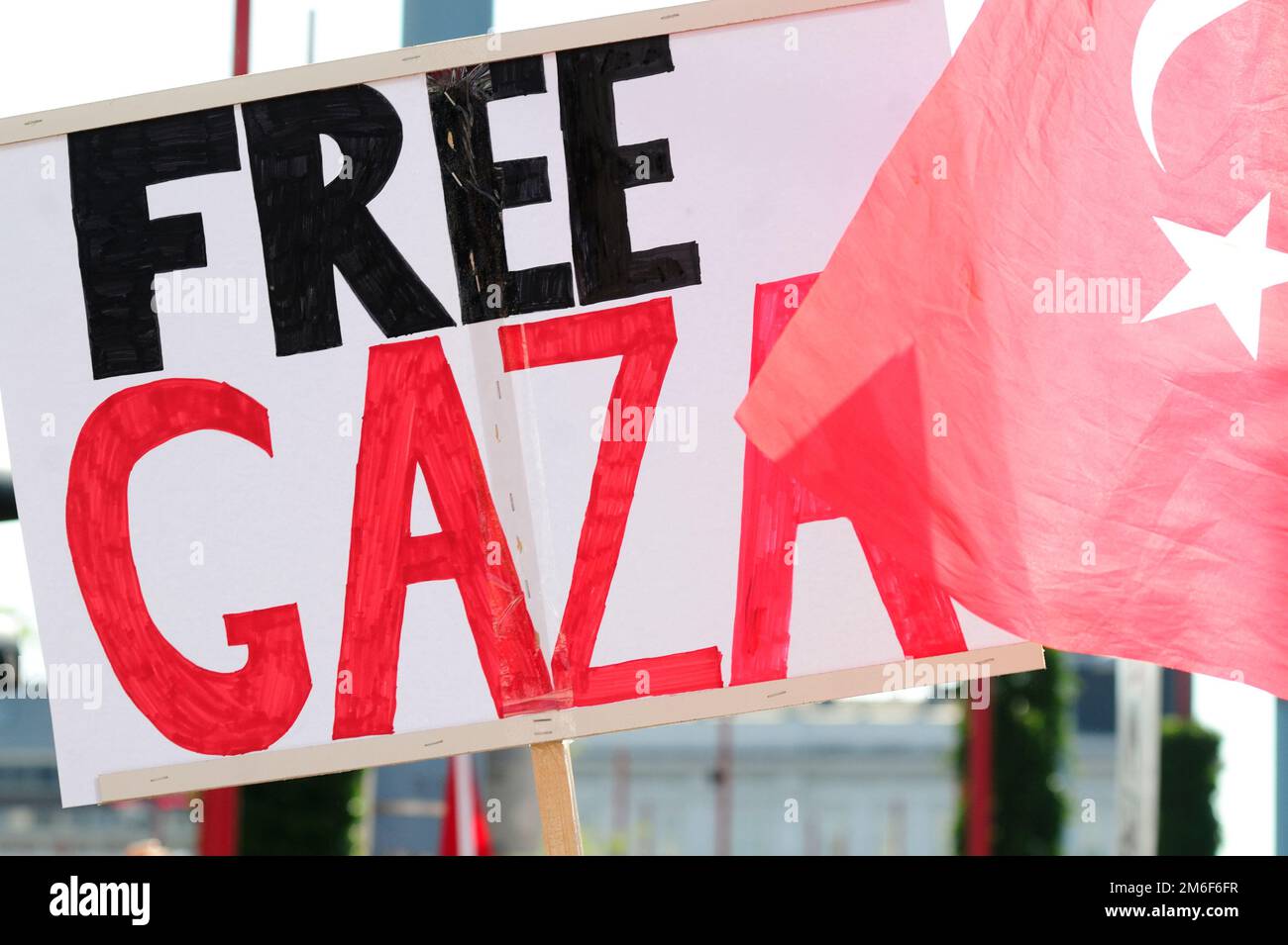 Vienne, Autriche. 20th juillet 2014. Manifestation contre Israël à Vienne Banque D'Images