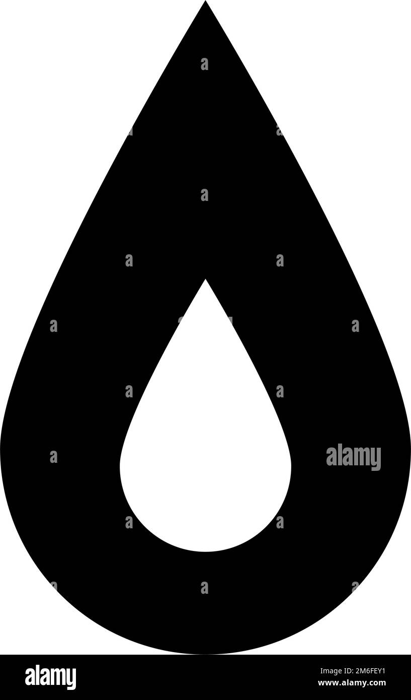 Icône de silhouette de feu. Gaz. Énergie. Vecteur modifiable. Illustration de Vecteur