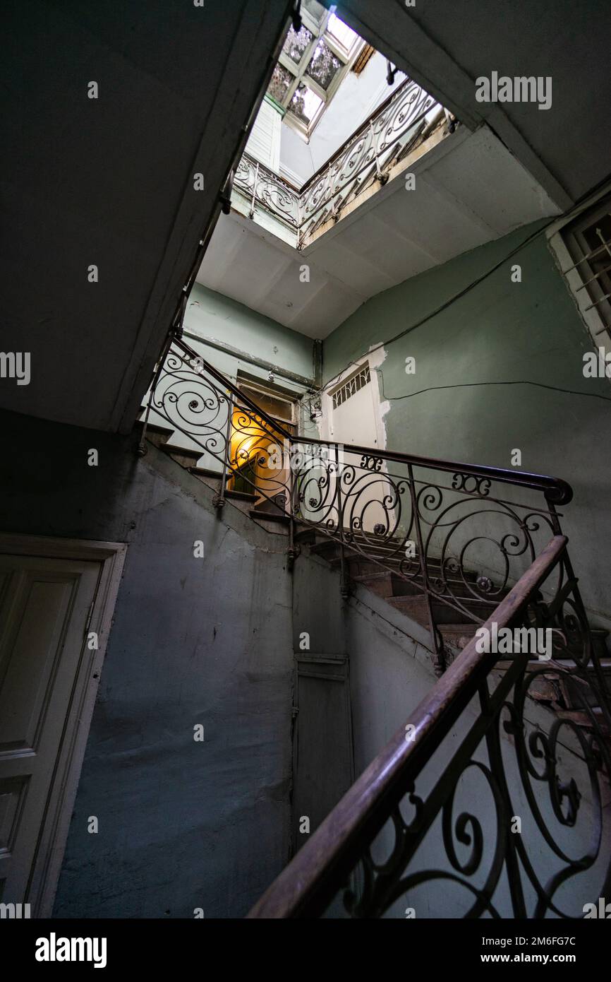 Architecture du vieux Tbilissi, Géorgie Banque D'Images