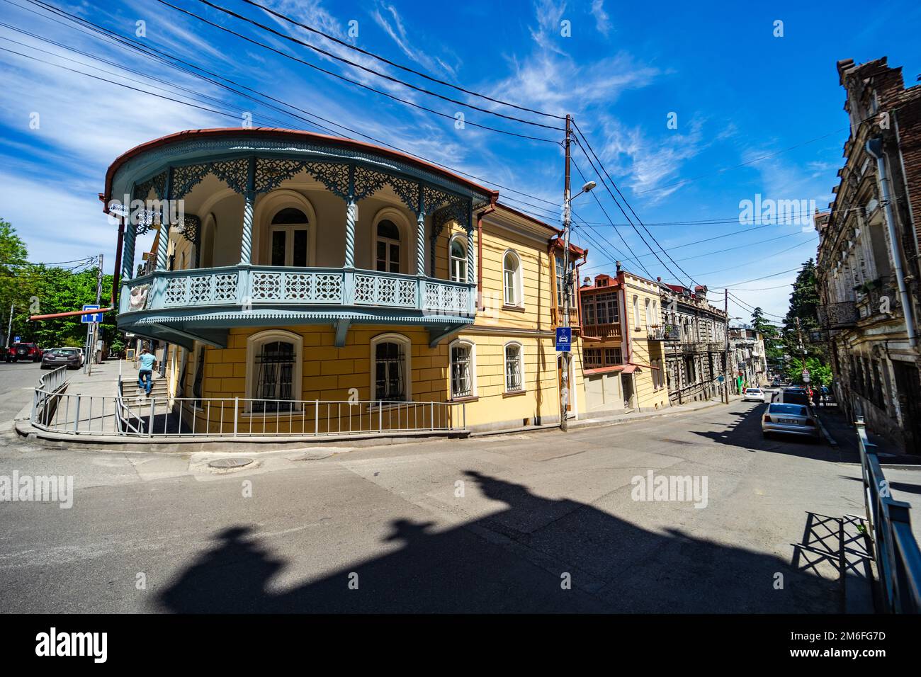 Architecture du vieux Tbilissi, Géorgie Banque D'Images