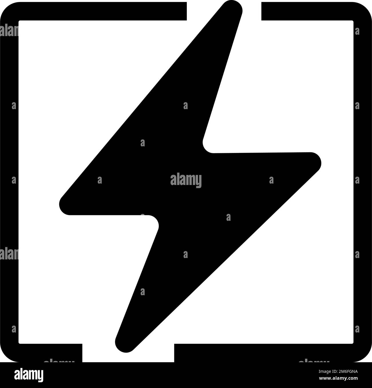 Logo énergie. Électricité. Puissance. Vecteur modifiable. Illustration de Vecteur