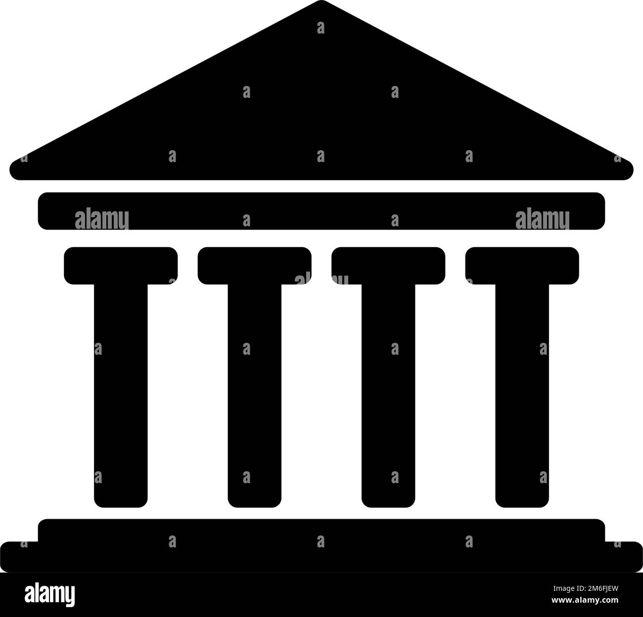 Temple grec ancien. Site historique du patrimoine mondial. Vecteur modifiable. Illustration de Vecteur