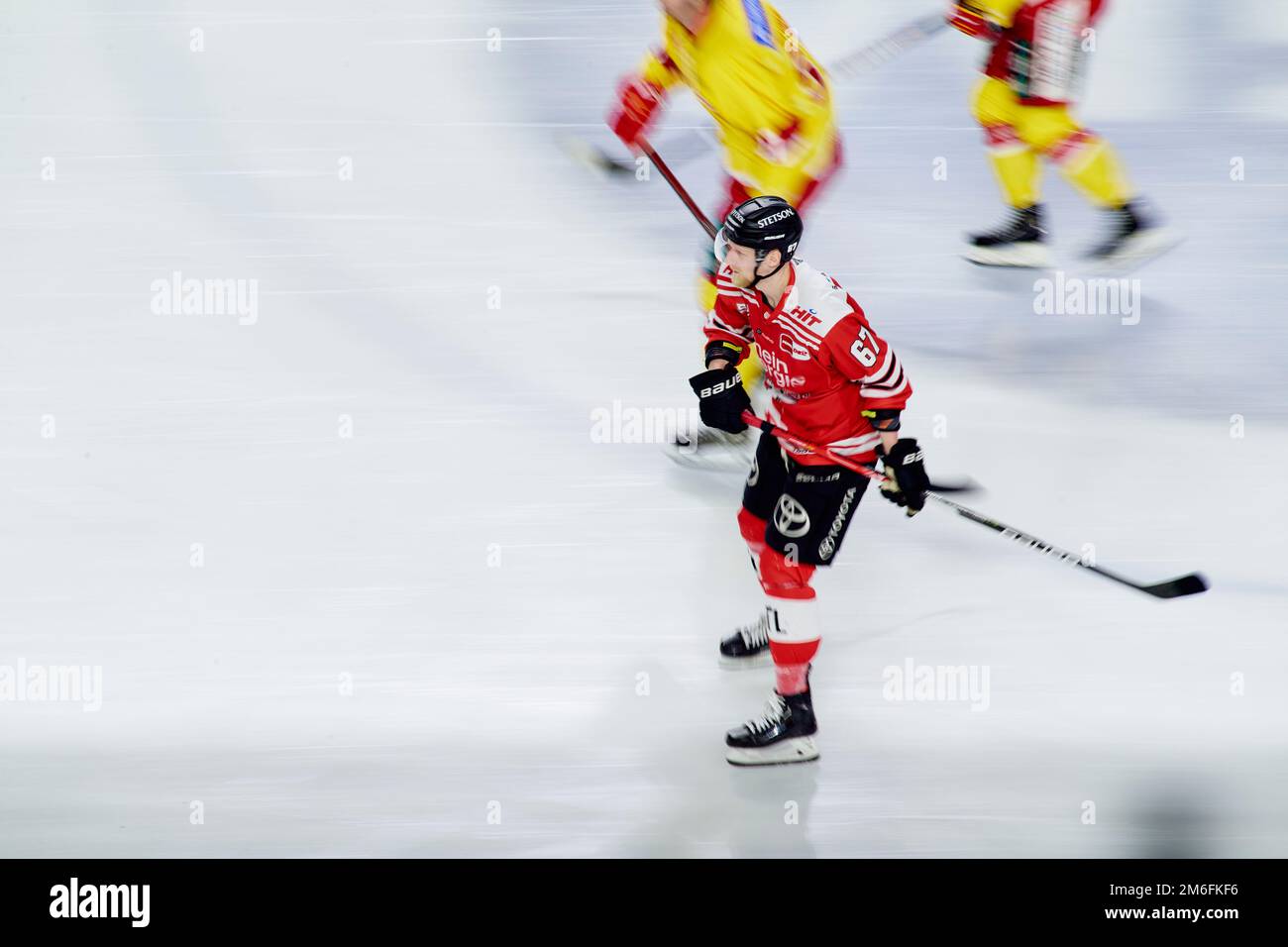 COLOGNE, ALLEMAGNE - 2 JANVIER 2023: Match de hockey DEL Kölner Haie - Düsseldorfer EG Banque D'Images