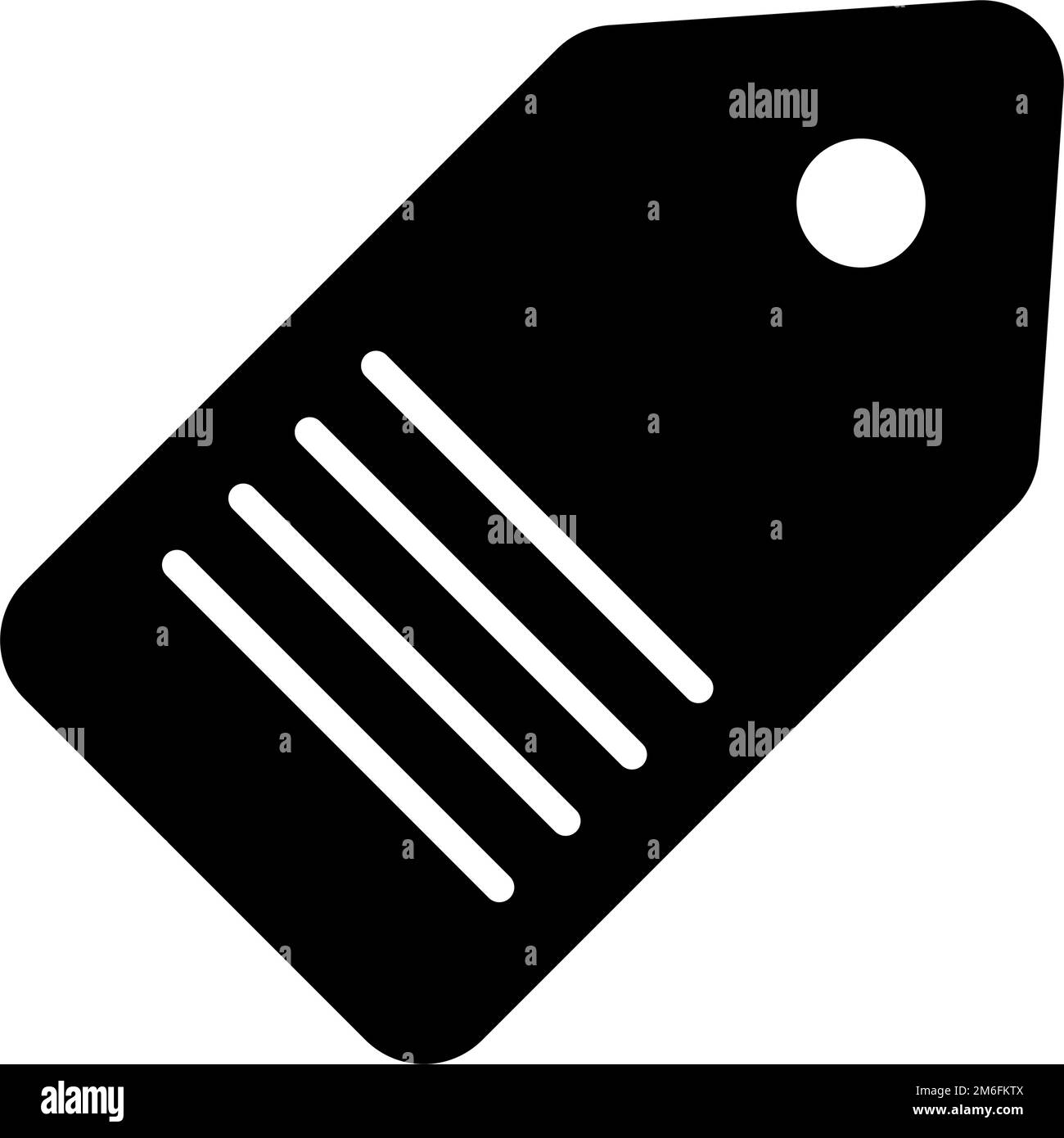 Icône de silhouette de balise. Étiquette de prix d'un article. Vecteur modifiable. Illustration de Vecteur