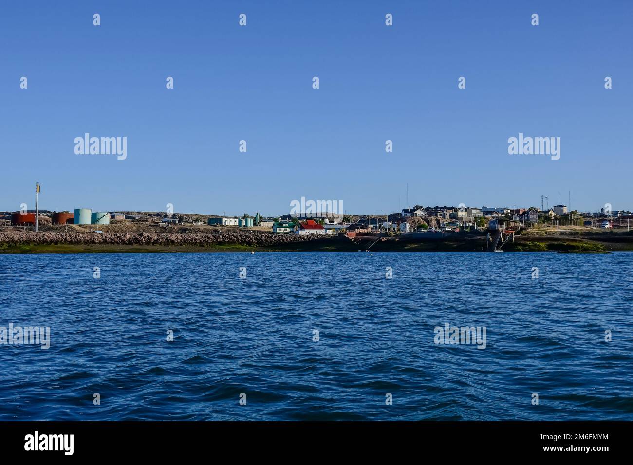 Puerto Deseado ville.Patagonia Argentine Banque D'Images