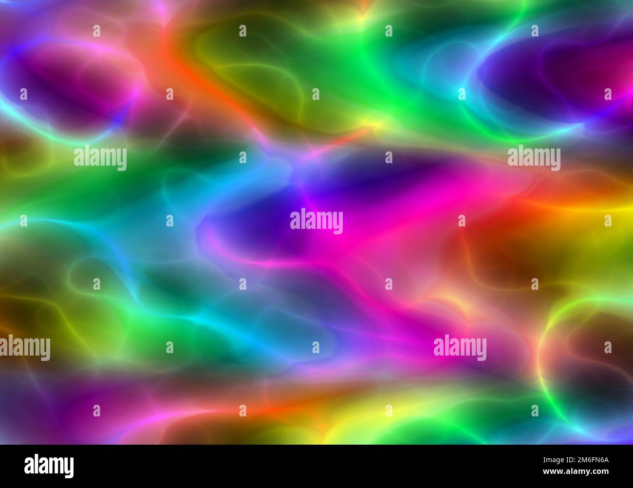 Illustration de fond psychédélique avec vagues de couleurs pastel Banque D'Images