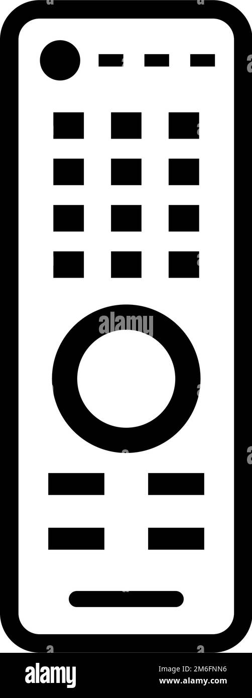 Icône de la télécommande du téléviseur. Vecteur modifiable. Illustration de Vecteur