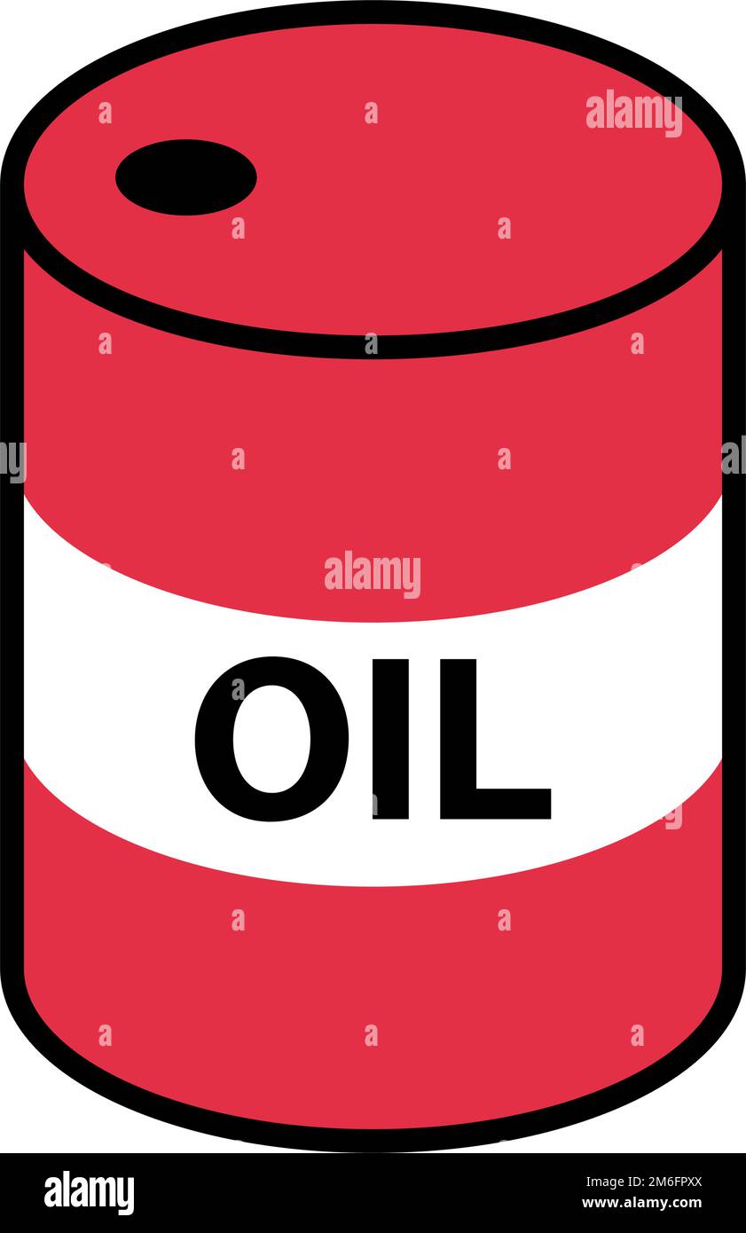 Icône rouge du réservoir de carburant. Réservoir de carburant. Vecteur modifiable. Illustration de Vecteur