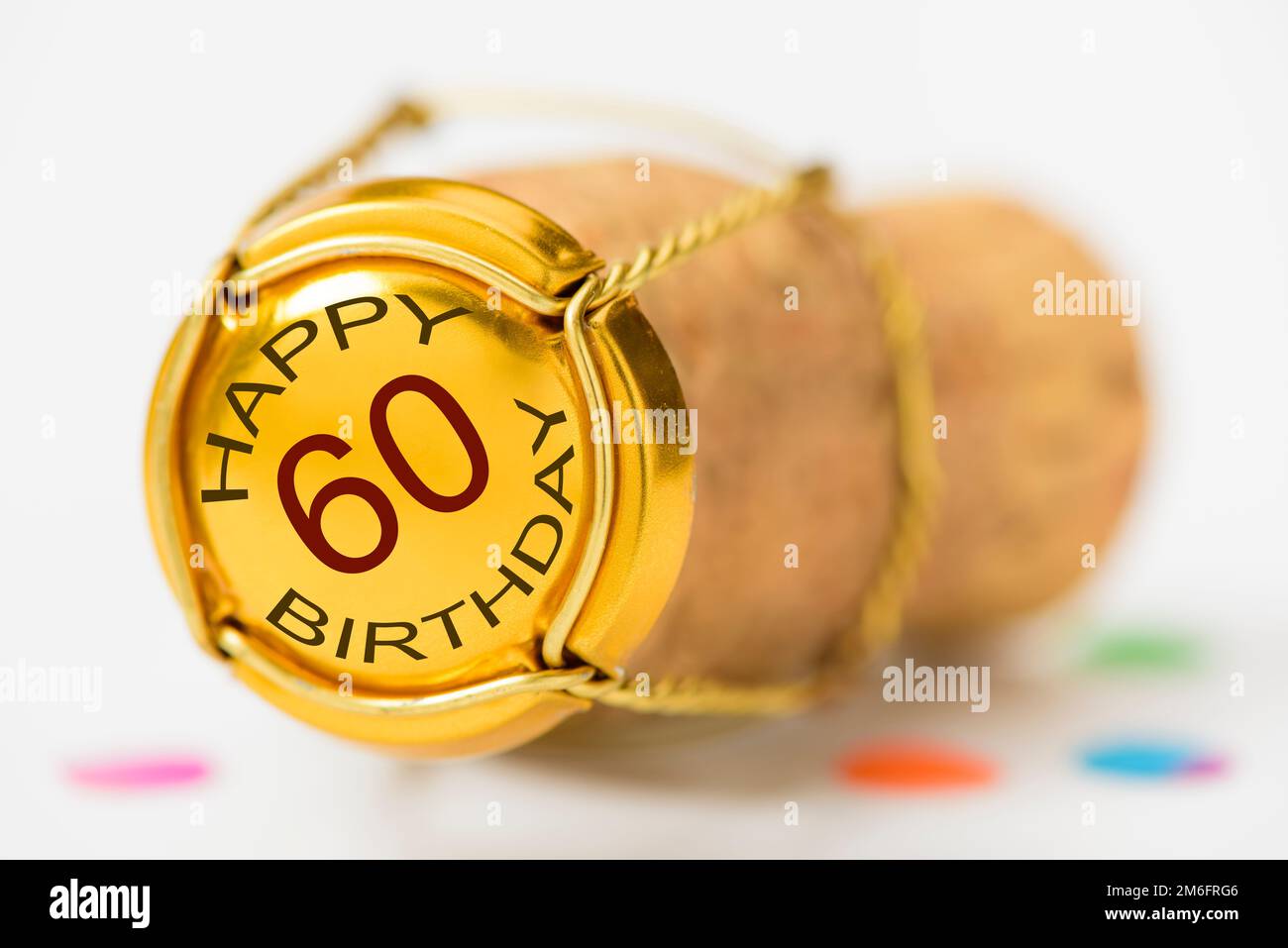 Félicitations à l'anniversaire de 60th Banque D'Images