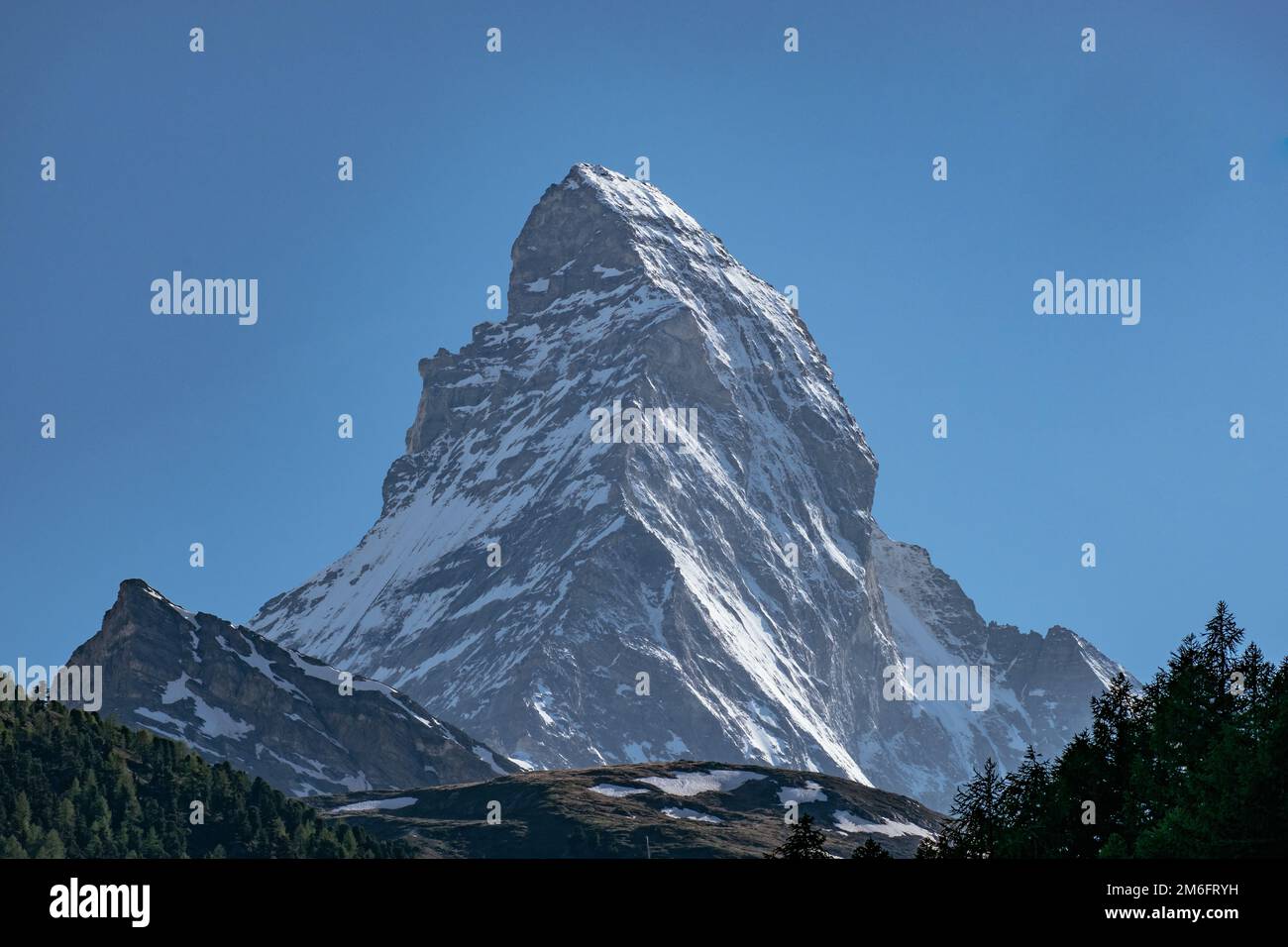 Le Mont Matterhorn Peak, Suisse Banque D'Images