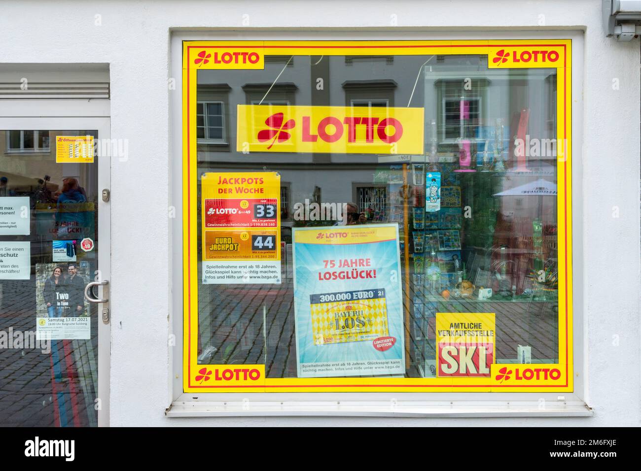 Filiale de Firma Lotto à Kempten Banque D'Images