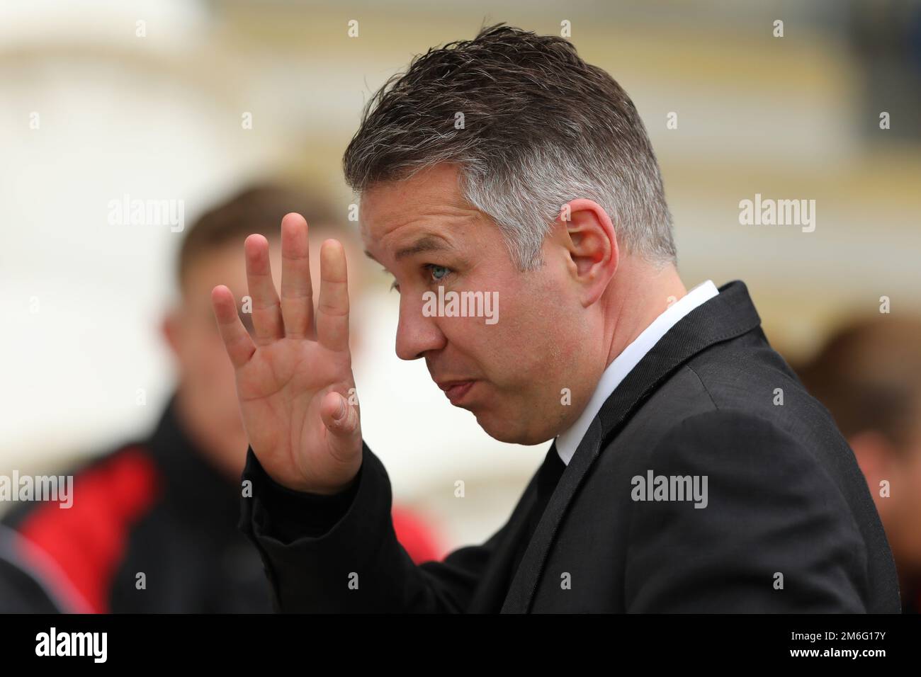 Manager de Doncaster Rovers, Darren Ferguson - Colchester United contre Doncaster Rovers, Sky Bet League Two, Weston Homes Community Stadium, Colchester - 14th avril 2017. Banque D'Images