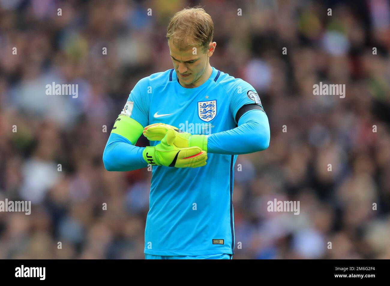 Joe Hart d'Angleterre - Angleterre contre Lituanie, FIFA 2018 World Cup qualifier Group F, Wembley Stadium, Londres - 26th mars 2017. Banque D'Images