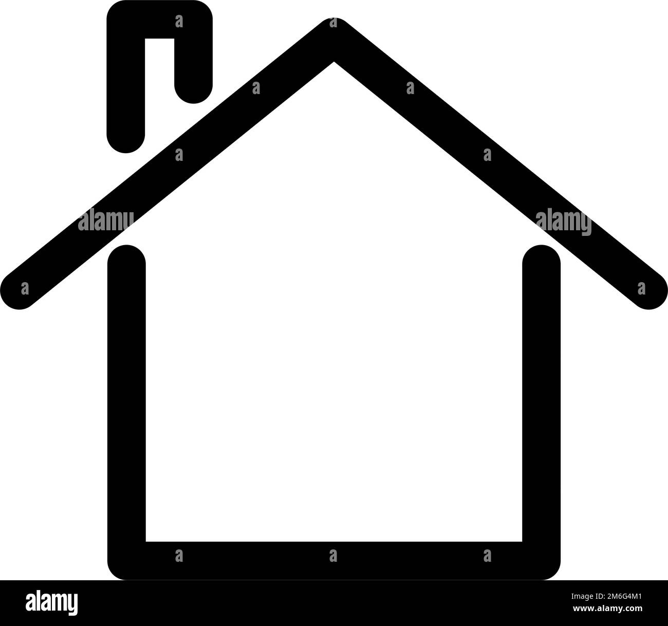 Icône maison simple. Icône Accueil. Vecteur modifiable. Illustration de Vecteur