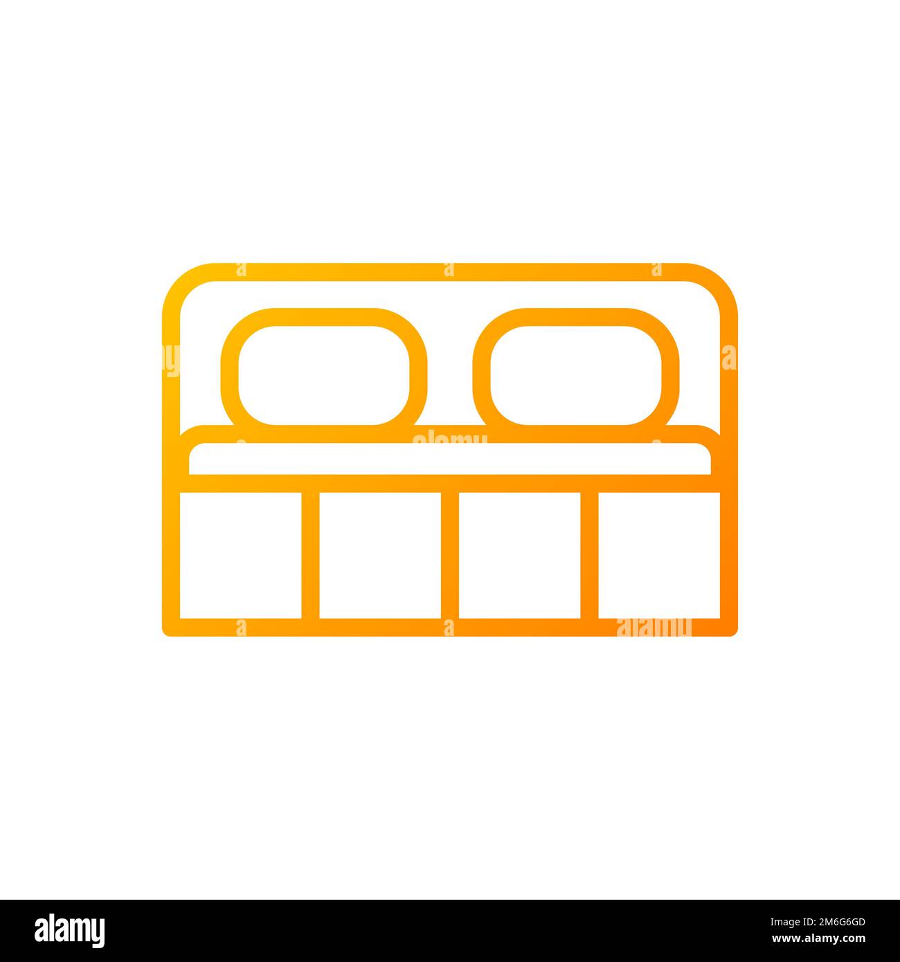 Double lit pixel Perfect gradient linéaire vector icône Illustration de Vecteur