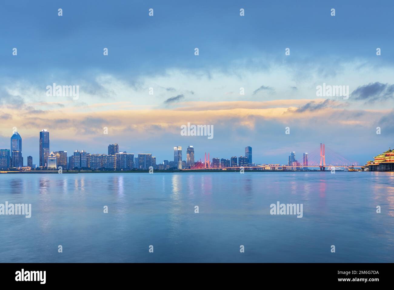 Magnifique scène au crépuscule à nanchang Banque D'Images