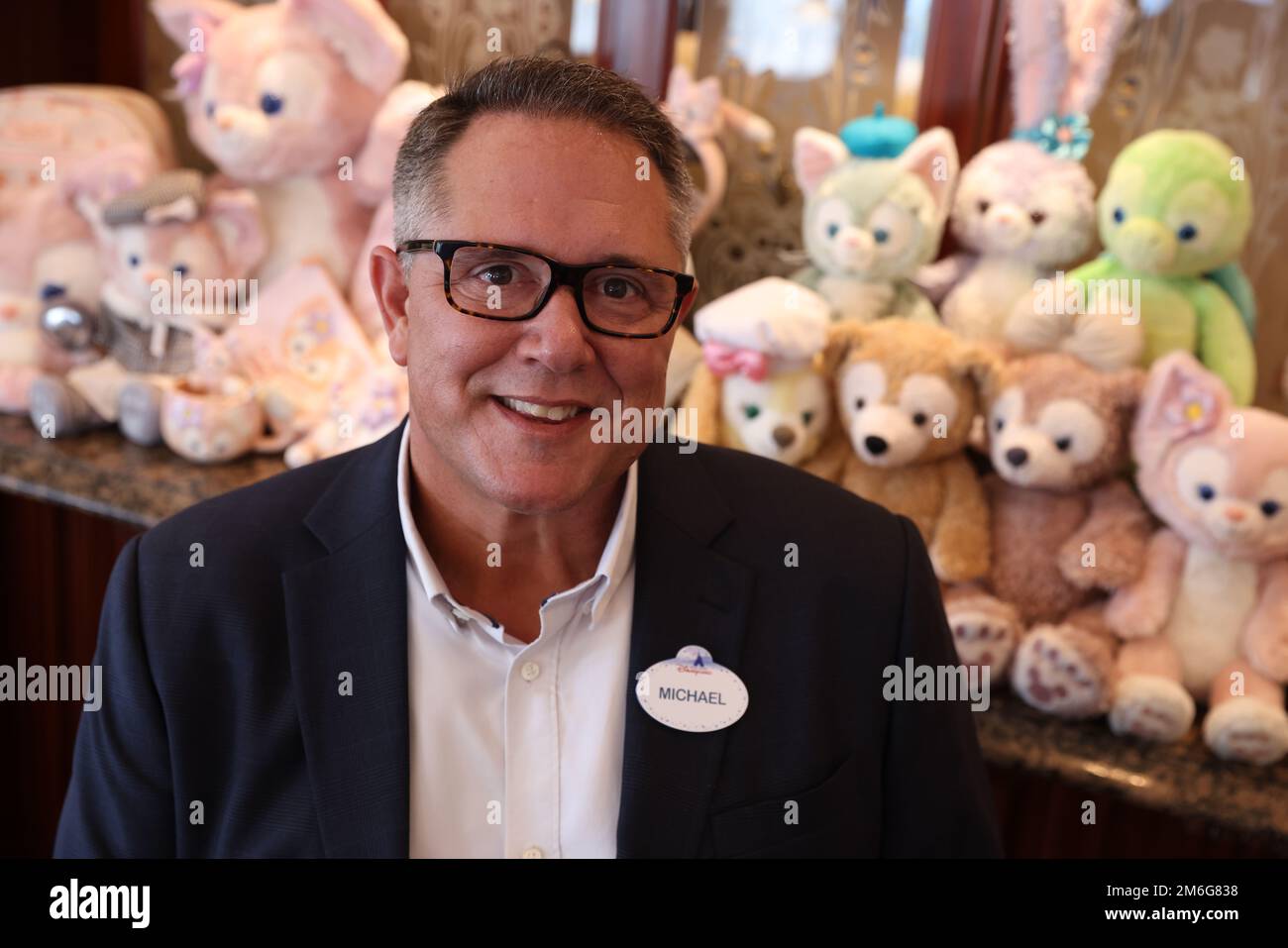 Michael Moriarty est le directeur général de Hong Kong Disneyland Resort (HKDL), pose pour une photo à Disneyland Hotel à Lantau. 21DEC22 SCMP / May TSE Banque D'Images