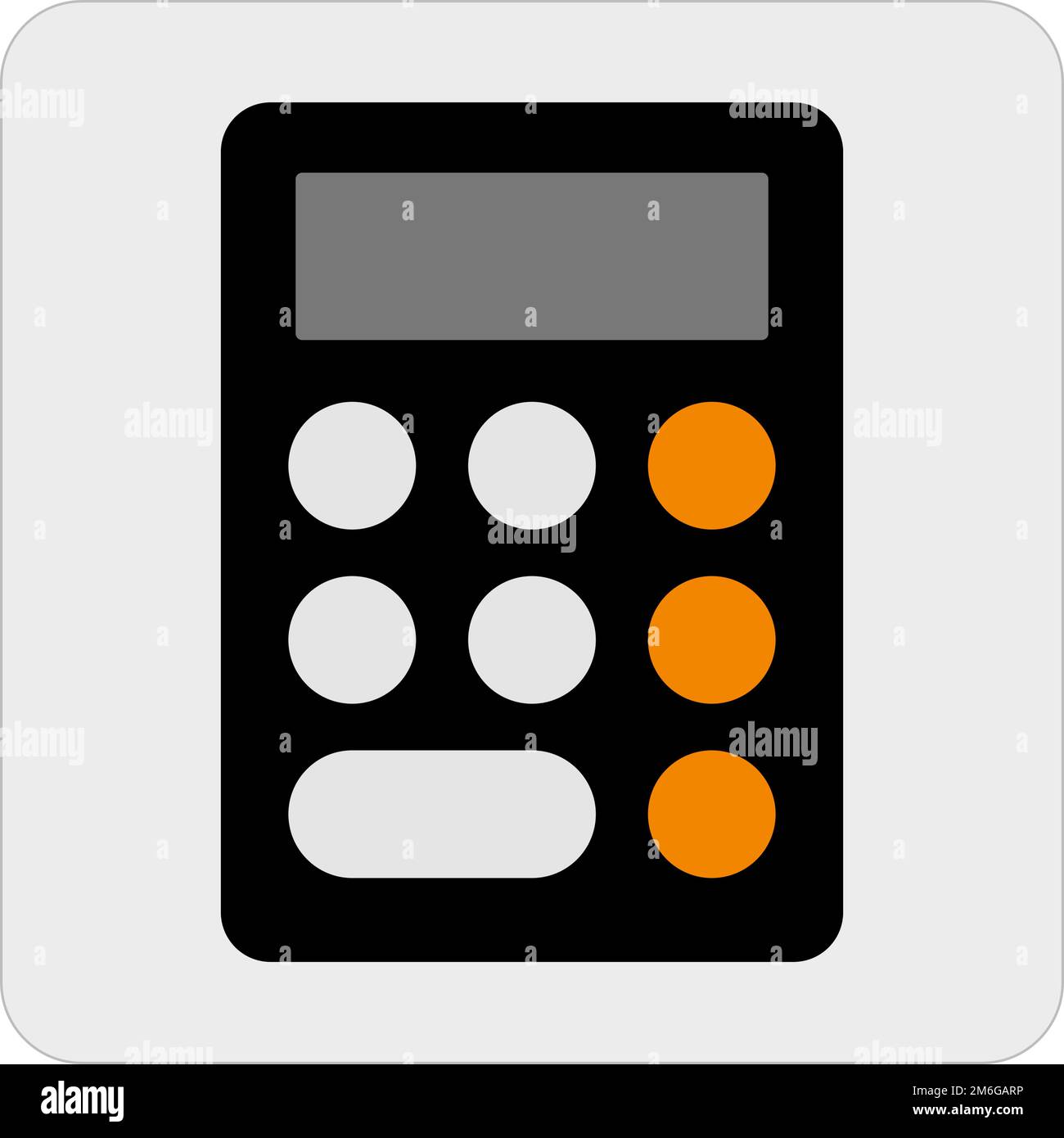 Icône de la calculatrice. Machine de calcul informatique. Calcul. Vecteur modifiable. Illustration de Vecteur