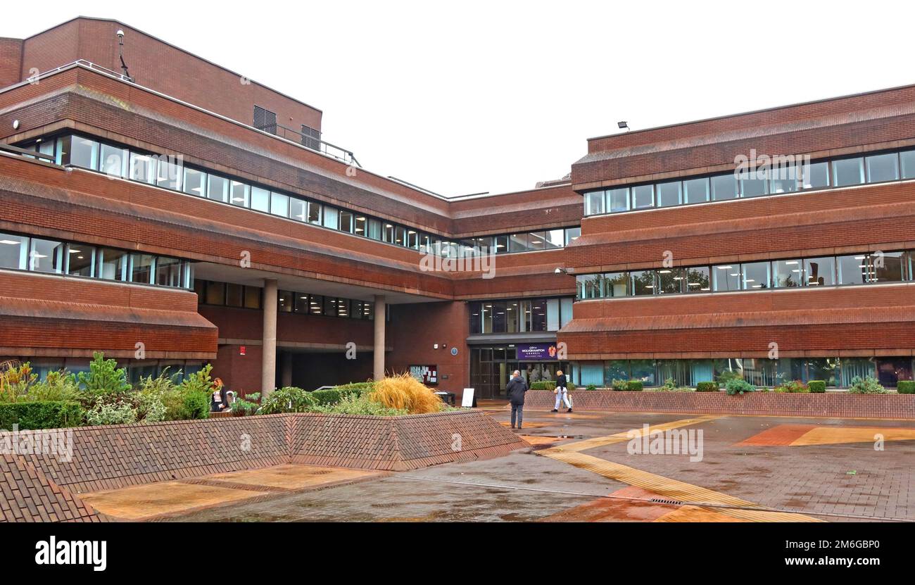 Ville de Wolverhampton bâtiments du Conseil, Wolverhampton Civic Center, St. Peter's Square, Wolverhampton, West Midlands, Angleterre, Royaume-Uni, WV1 1SH Banque D'Images