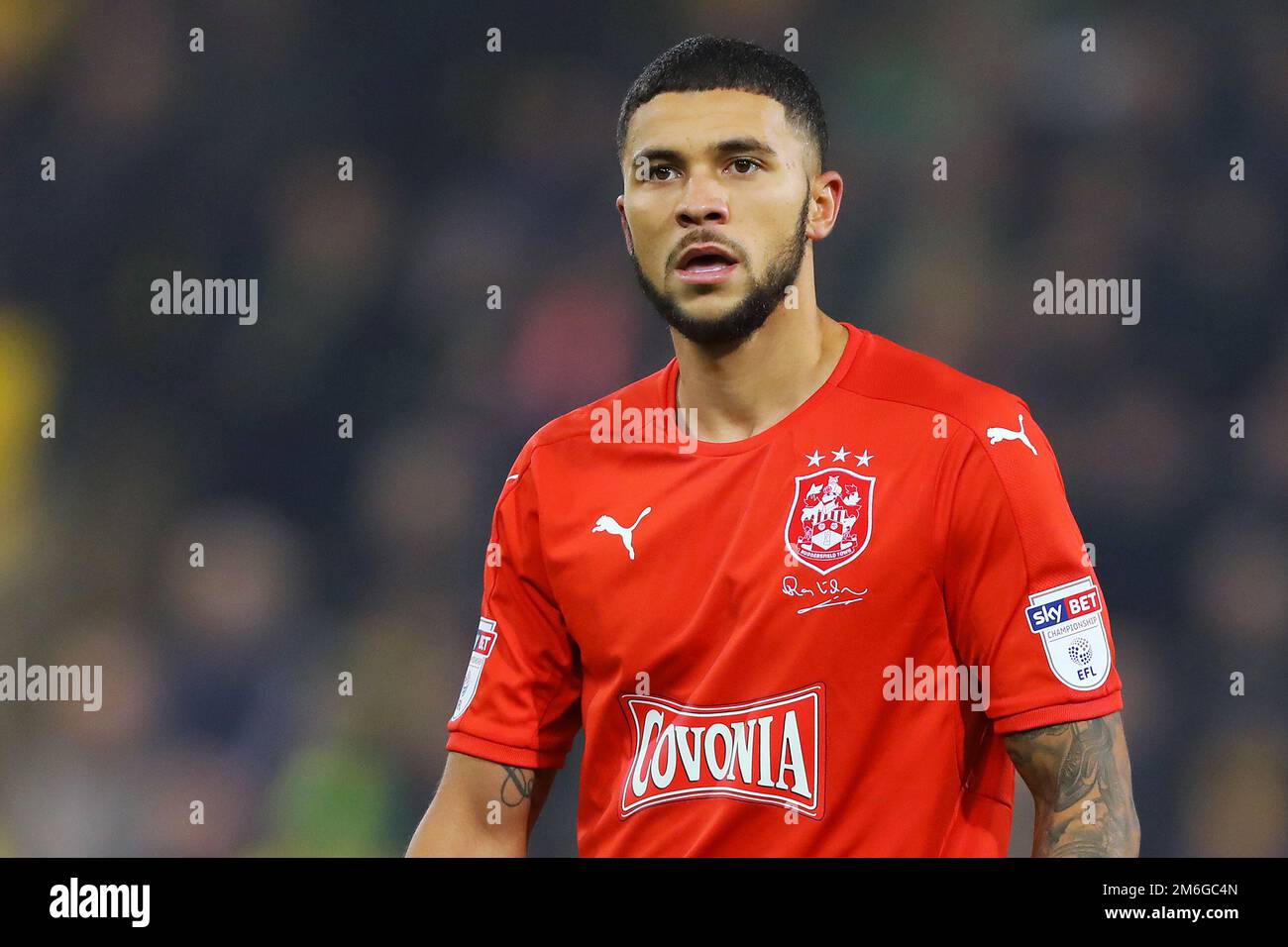 Nahki Wells of Huddersfield Town - Norwich City / Huddersfield Town, Sky Bet Championship, Carrow Road, Norwich - 16th décembre 2016. Banque D'Images