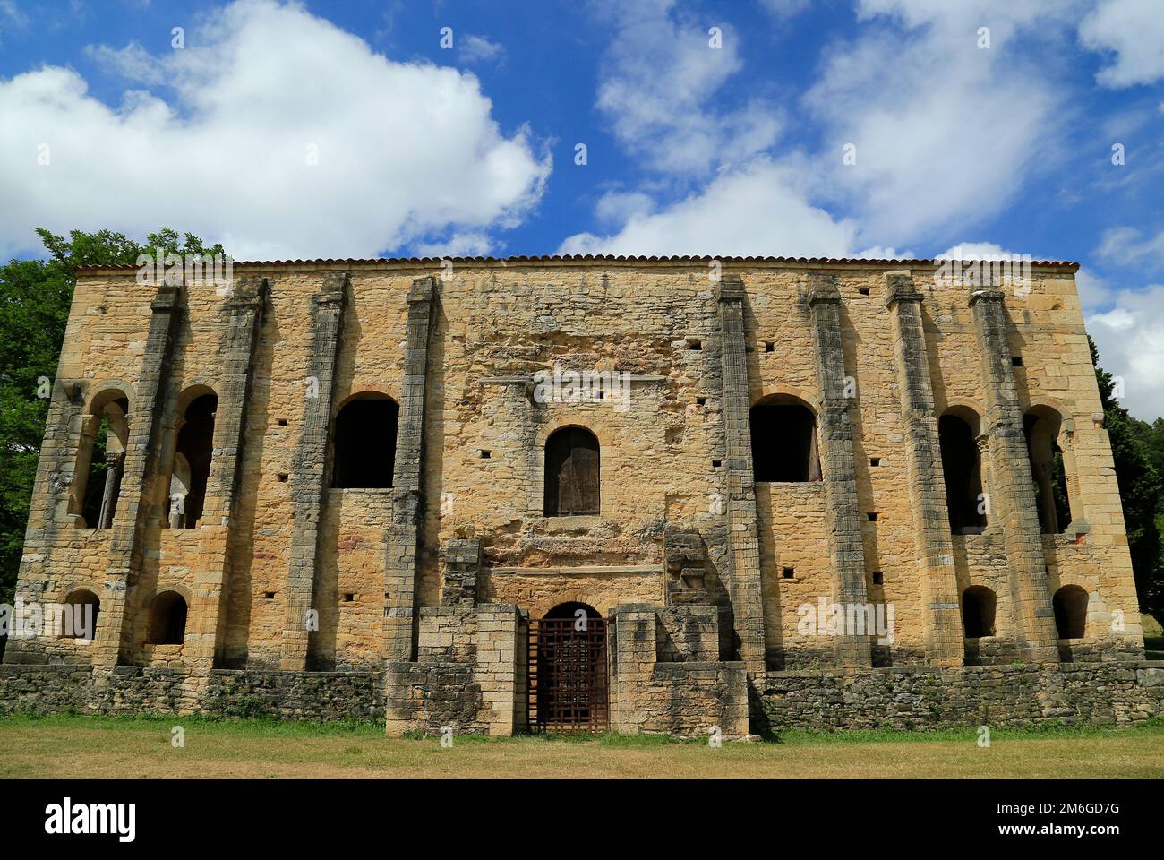 Eglise de Sta Maria Naranco, Oviedo, Galice, Espagne Banque D'Images