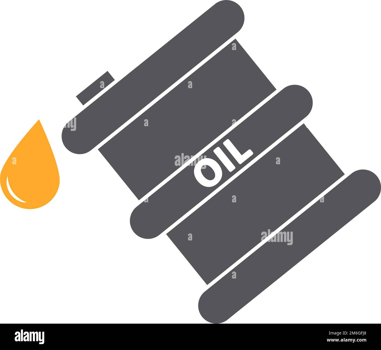 Icône du tambour de pétrole brut. Ressources naturelles. Vecteur modifiable. Illustration de Vecteur