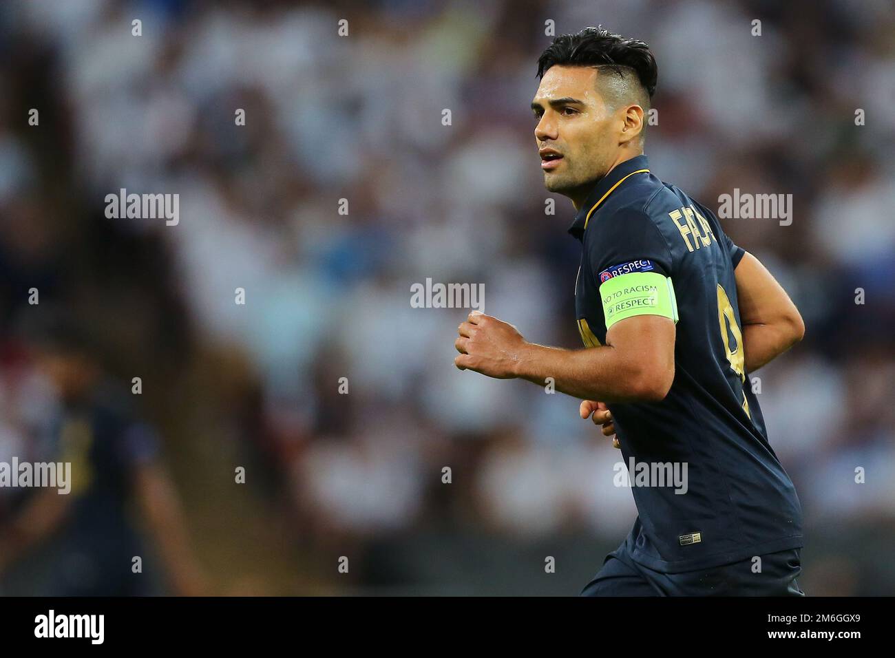 Radamel Falcao Garcia of AS Monaco - Tottenham Hotspur v AS Monaco, UEFA Champions League Group Stage, Wembley Stadium, Londres - 14th septembre 2016. Banque D'Images