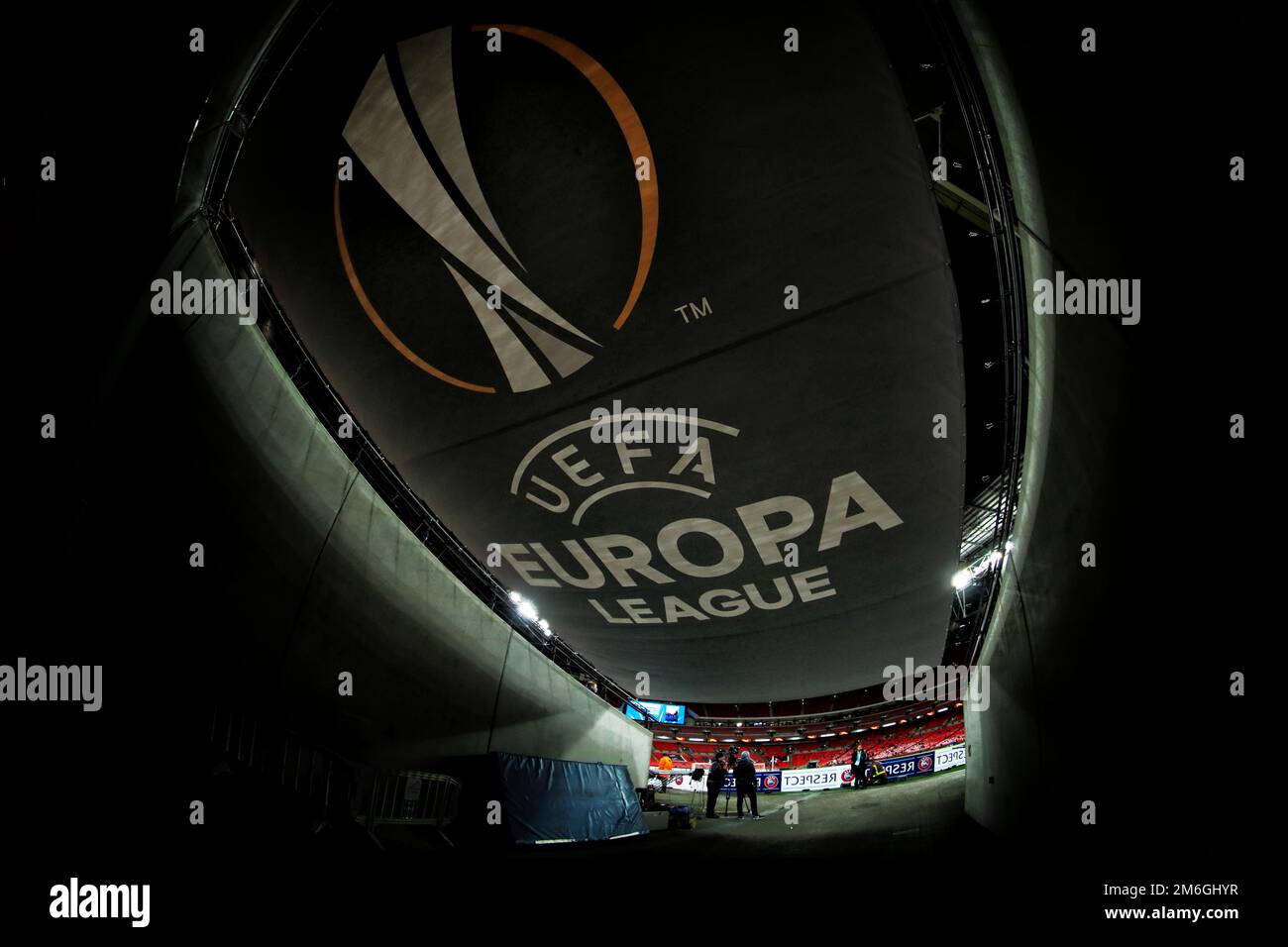 Stade Wembley, en avance sur le match - Tottenham Hotspur v KAA Gent, UEFA Europa League, Round of 32, second Leg, stade Wembley, Londres - 23rd février 2017. Banque D'Images