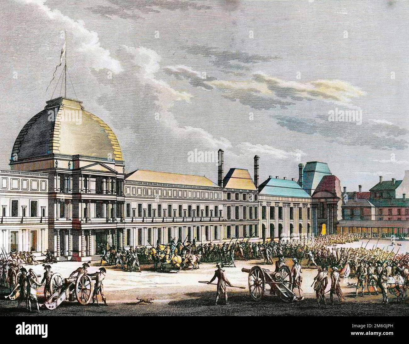 Révolution francaise de 1789 - Révolution française: Voyages du 31 mai, 1 et 2 juin 1793 : la chute des Girondins, sous la pression du peuple de Paris. Banque D'Images