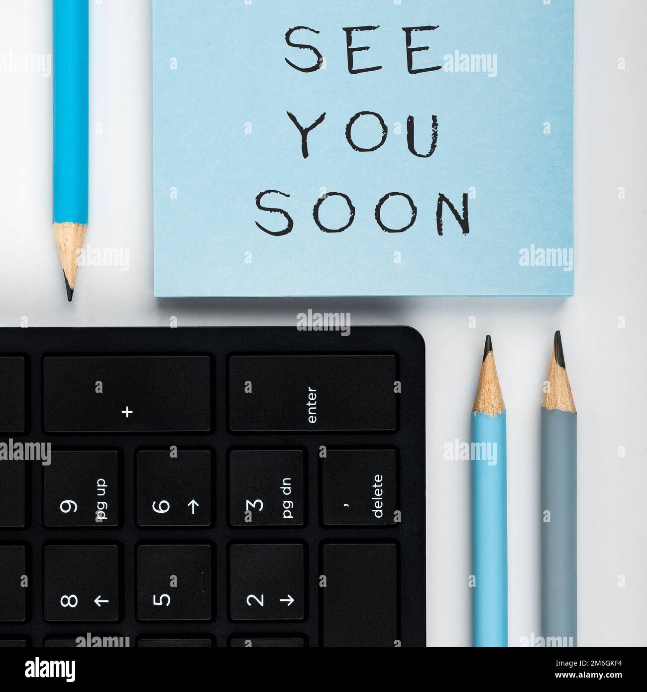 Affichage conceptuel À bientôt. Mot écrit sur utilisé pour dire Au revoir à quelqu'un et va se rencontrer à nouveau bientôt Banque D'Images