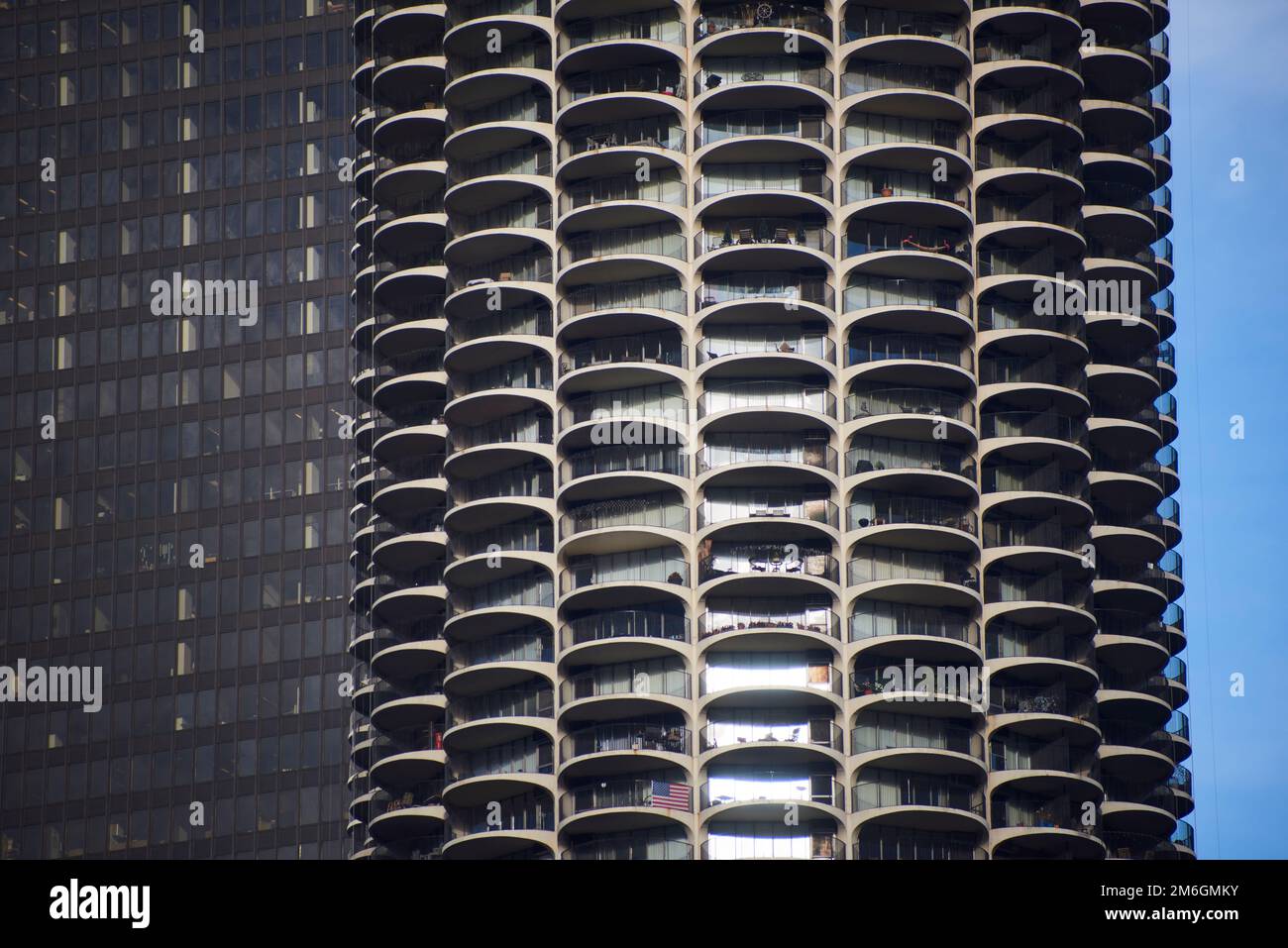 Marina City Building Chicago Banque D'Images
