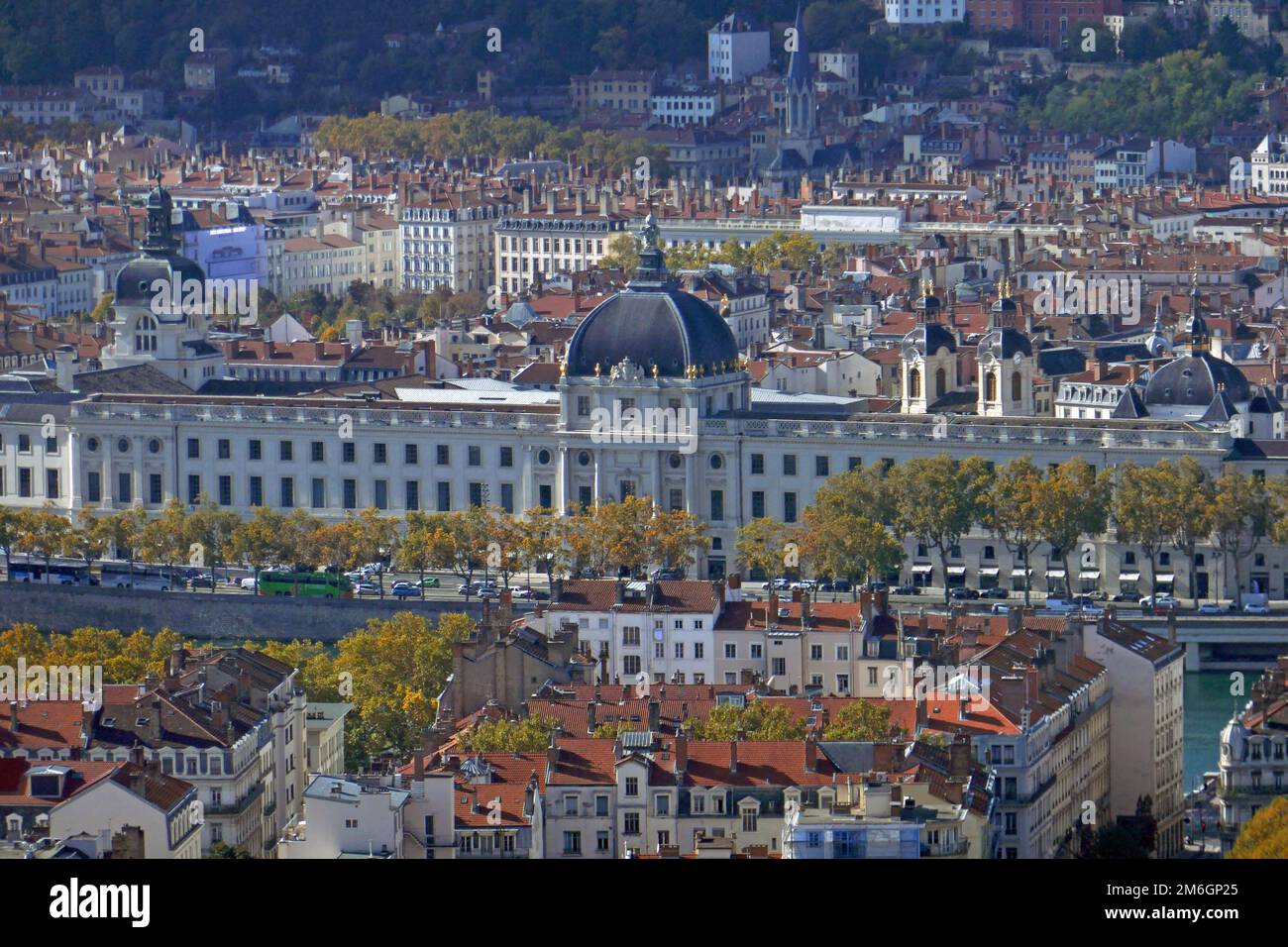 Hôtel-Dieu à Lyon Banque D'Images