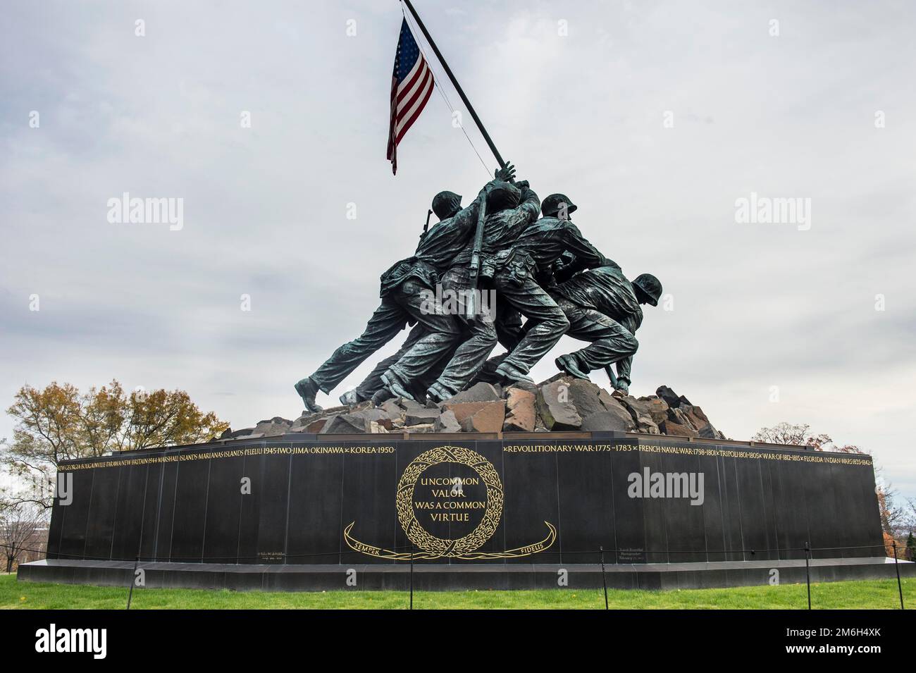 US Marine corps War Memorial, Arlington, Virginie, États-Unis Banque D'Images