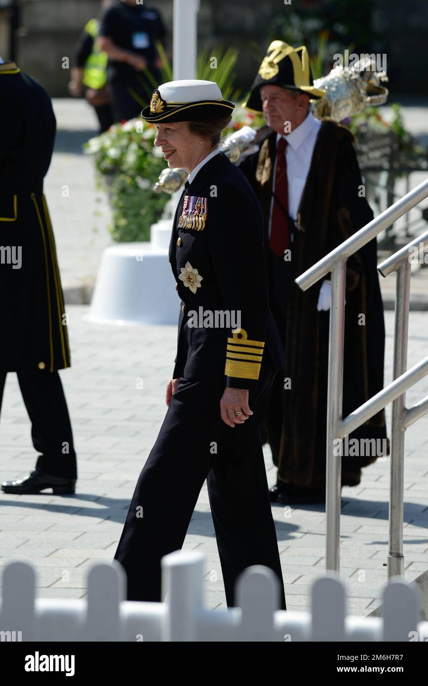 HRH la princesse Anne, la princesse royale assiste à une parade militaire à la Journée des forces armées 2019, à Salisbury, sur 29 juin 2019 Banque D'Images
