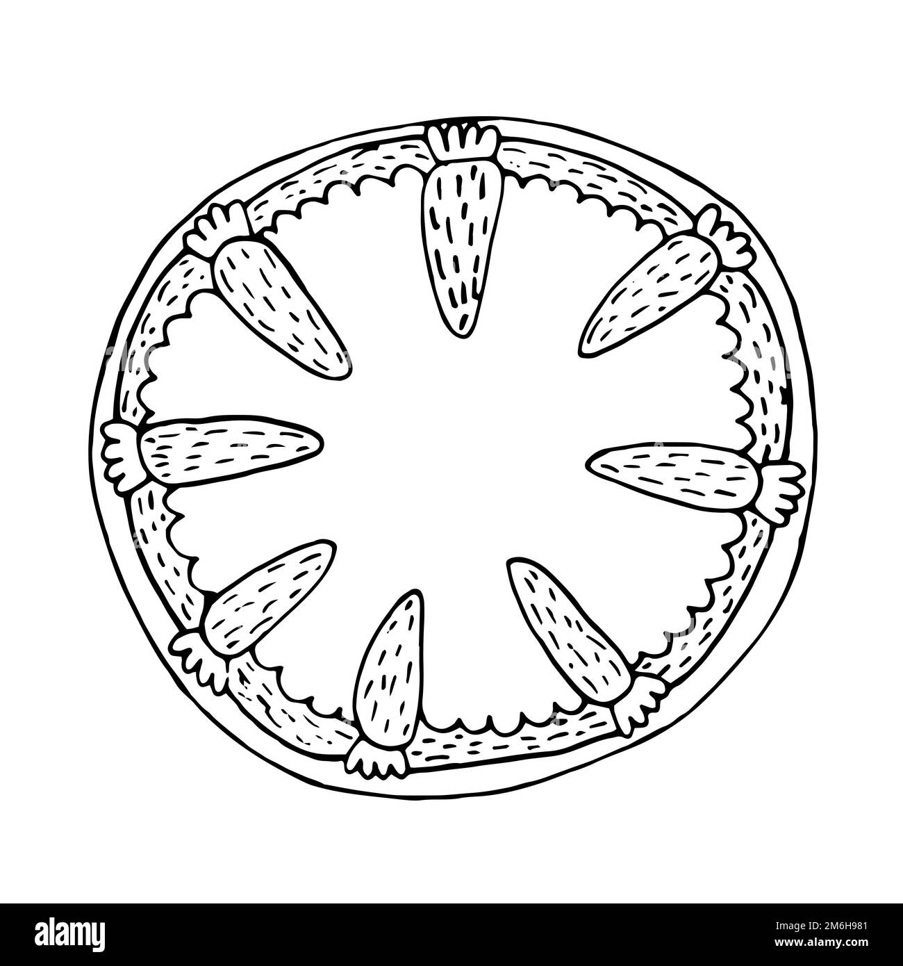 Plaque vectorielle avec œufs Illustration de Vecteur Plaque vectorielle avec œufs Illustration de Vecteur