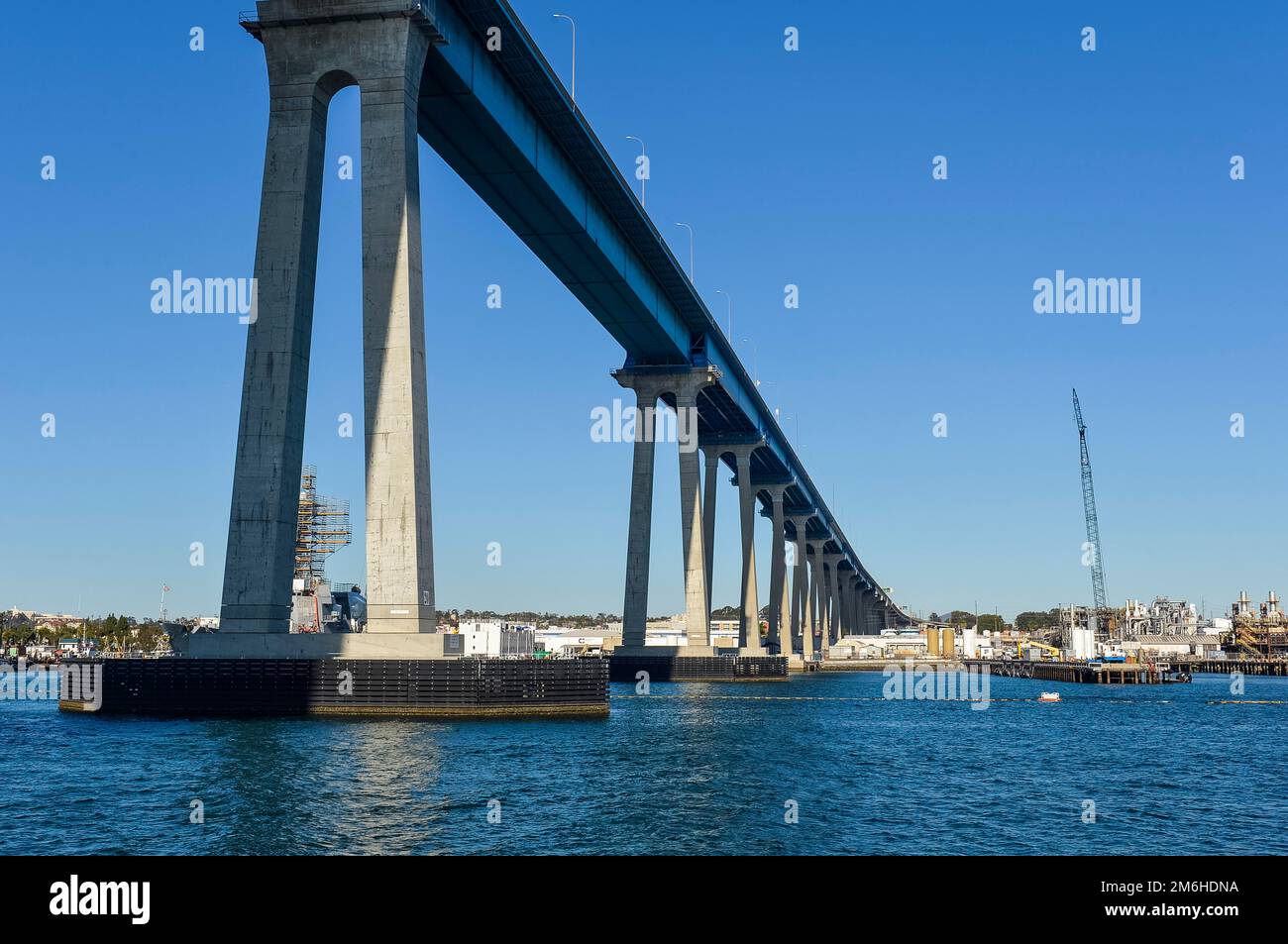 Pont Coronado dans le port de San Diego, Californie, États-Unis Banque D'Images