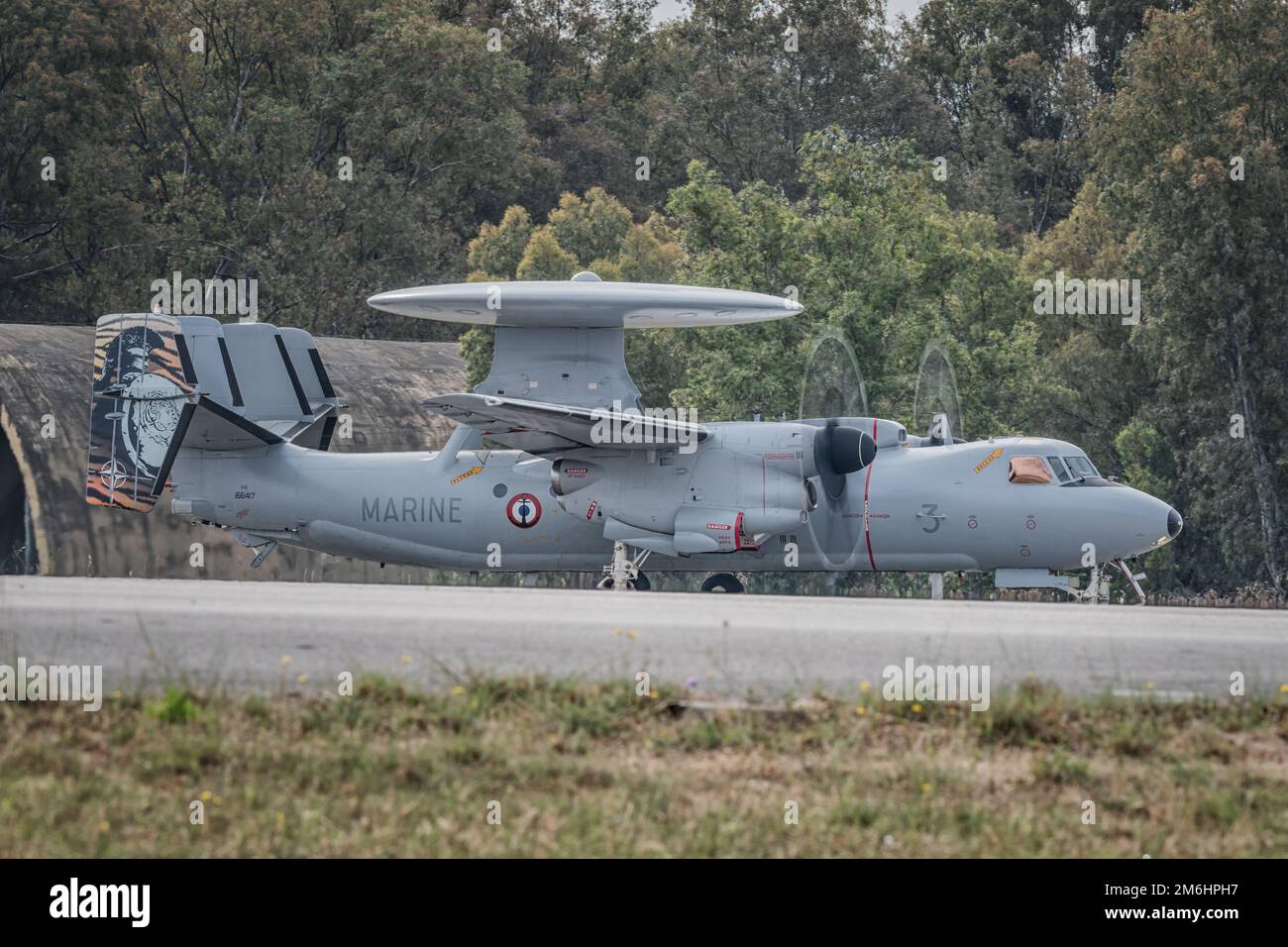 e2D Hawkeye French Navy - Marine National Banque D'Images