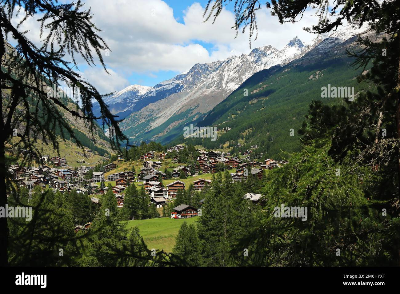 Zermatt en Suisse dans le canton du Valais Banque D'Images