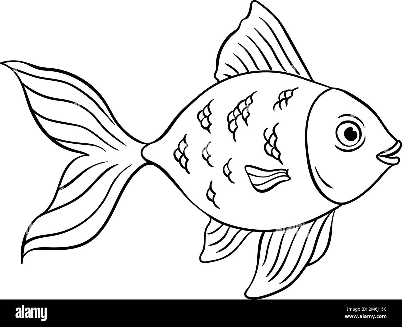 Page de coloriage isolée pour enfants Illustration de Vecteur