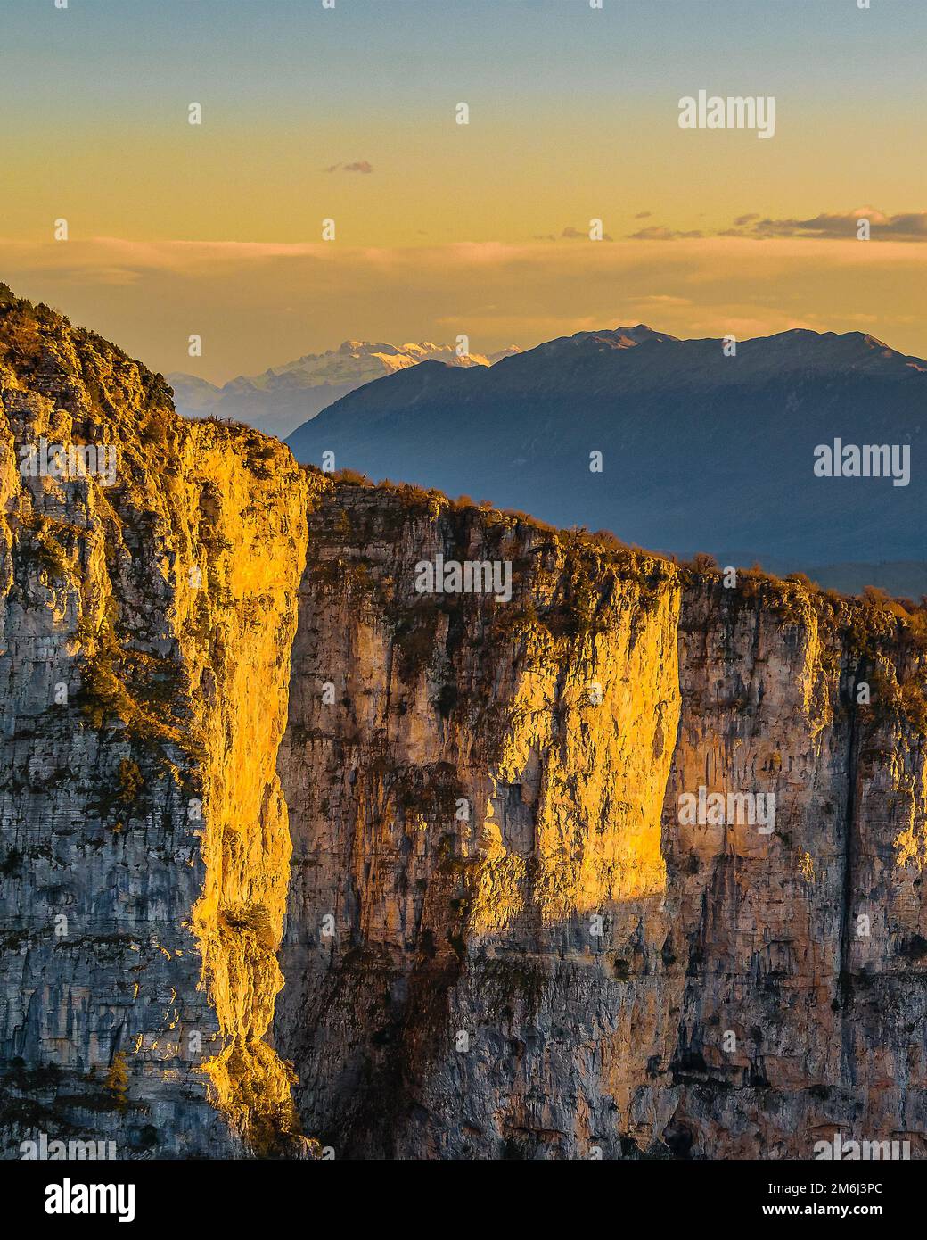 Beloi Viewpoint, Parc national Vikos, Grèce Banque D'Images