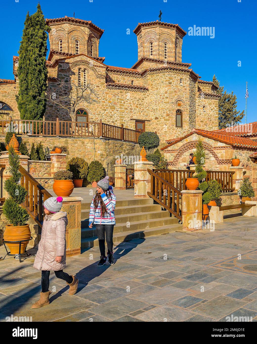 Monastères Meteora, Tesalia, Grèce Banque D'Images