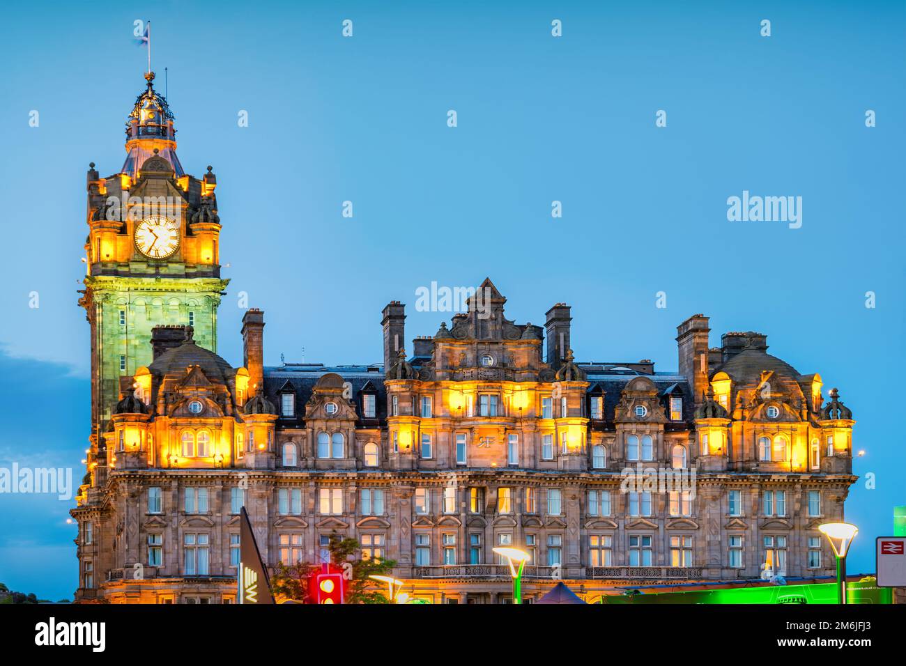 L'hôtel Balmoral à Edimbourg en Ecosse Banque D'Images
