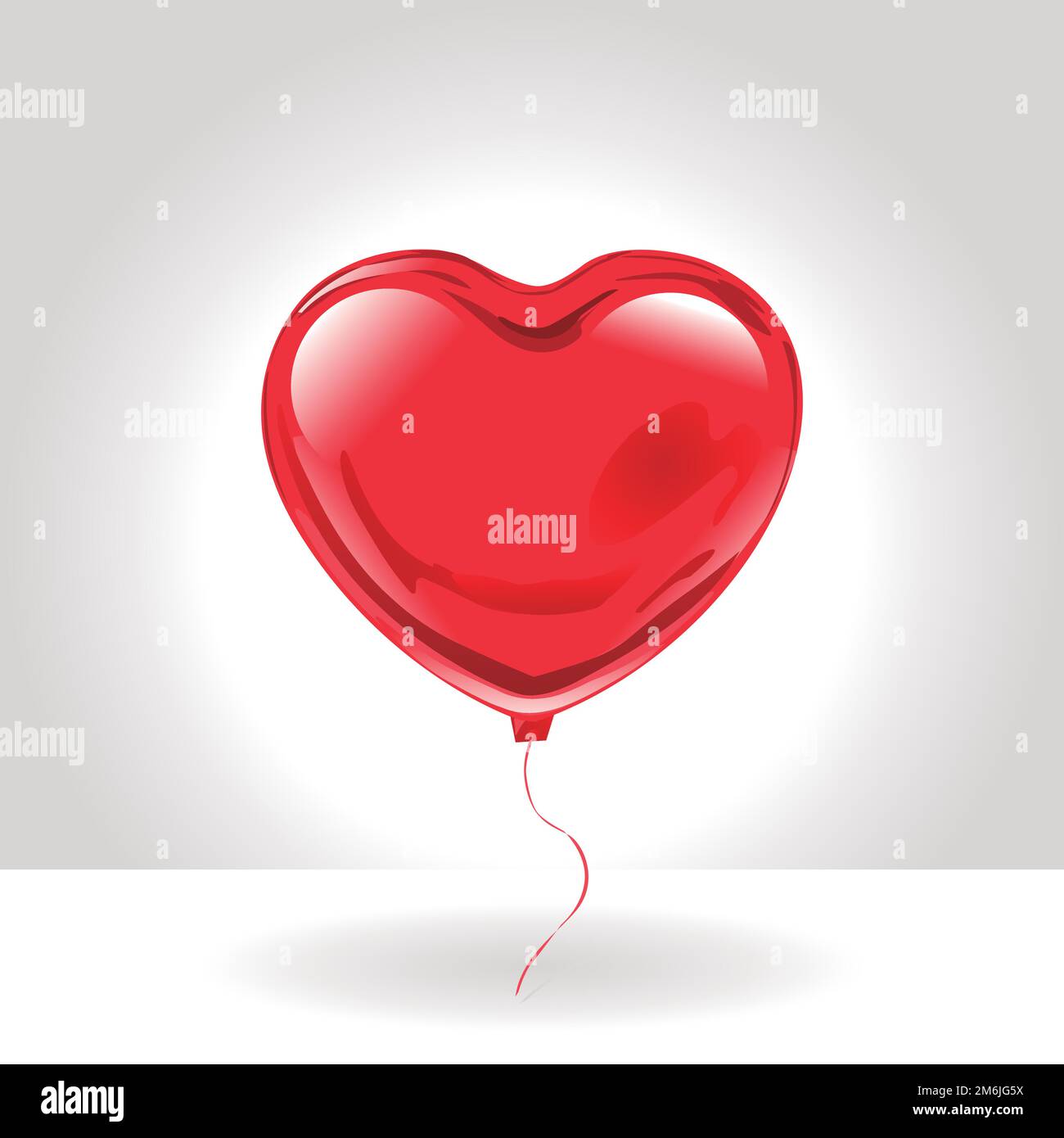 ballons en forme de cœur. Illustration vectorielle. San Valentín. Bonne Saint Valentin. Illustration de Vecteur